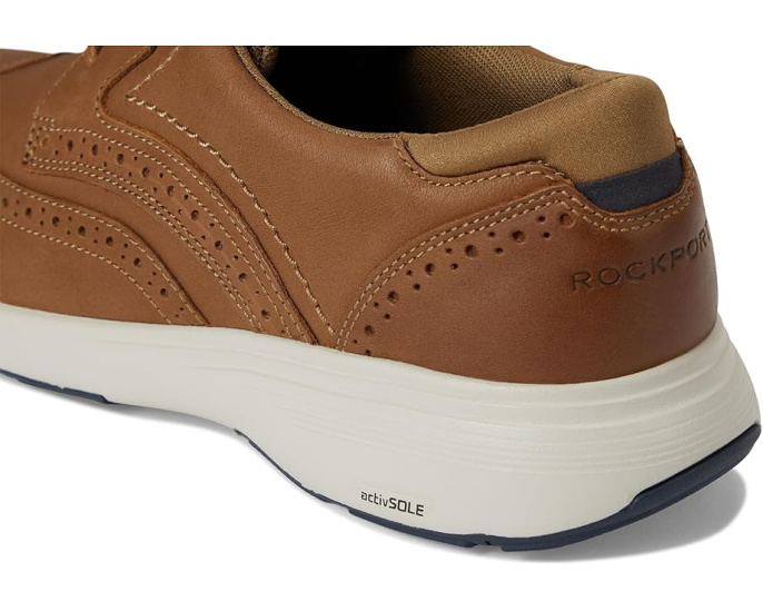 Туфли Rockport Noah Wing Tip с кожаным верхом и технологией truTECH