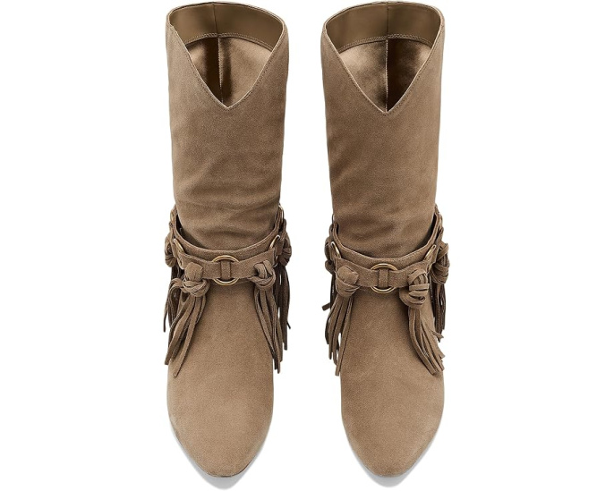 Daniela Fringe Suede Boots