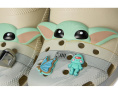 Детские сабо Crocs Classic Star Wars Grogu в стиле граффити