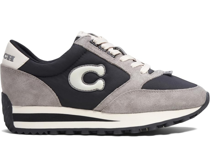 Кроссовки COACH Runner из замши и кожи