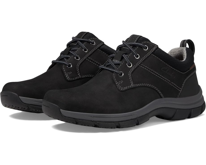 Clarks Walpath Low водонепроницаемые кожаные кроссовки на квадратном каблуке