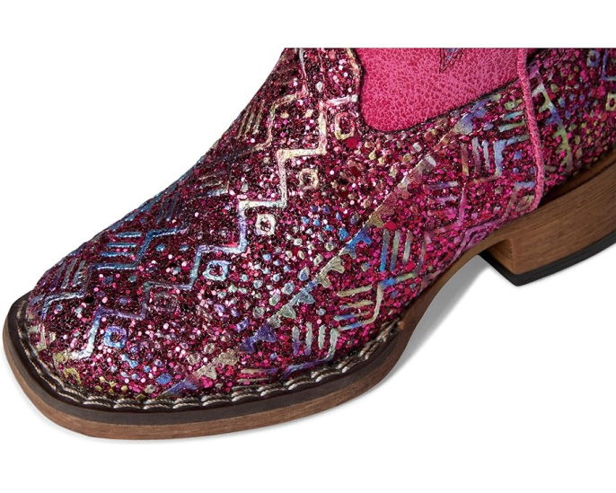 Блестящие сапоги Glitter Aztec II с квадратным носком и подошвой из ТПУ