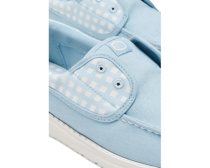 Слипоны Hey Dude Wendy Cru Gingham с клетчатым принтом