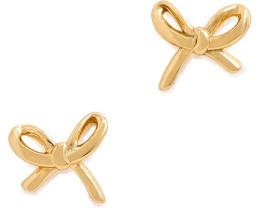 Серьги-гвоздики Girlie Pearlie Mini Bow с имитацией жемчуга от Kate Spade New York