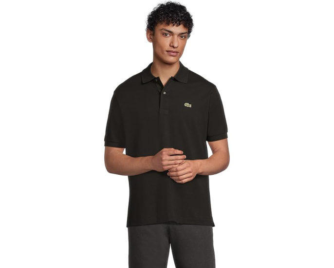 Поло Lacoste L1212 Classic Pique из хлопкового пике с вышитым крокодилом