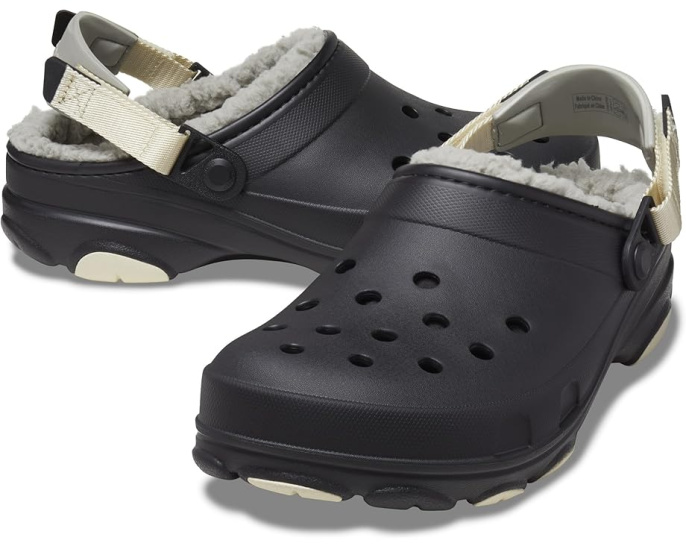 Утепленные кроксы Crocs All Terrain Lined Clog с регулируемым задним ремешком
