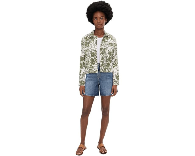 Куртка Tommy Bahama с цветочным принтом и необработанным краем из льна