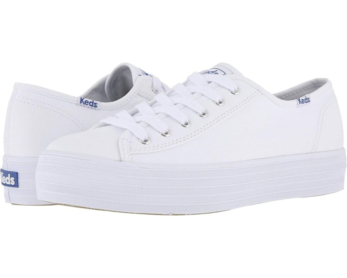Кроссовки Keds Triple Kick Canvas на платформе с ортолитовой стелькой