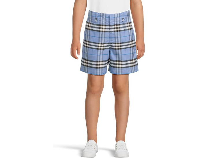 Шорты Oscar в клетку Burberry Kids с отворотами