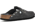 Кломпы Birkenstock Boston с заклепками из замши