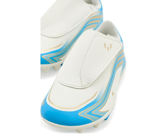 Детские бутсы Adidas F50 Messi Club на липучке для твердого и смешанного грунта