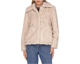 Avec Les Filles куртка High Pile Fleece из искусственного меха бежевого цвета