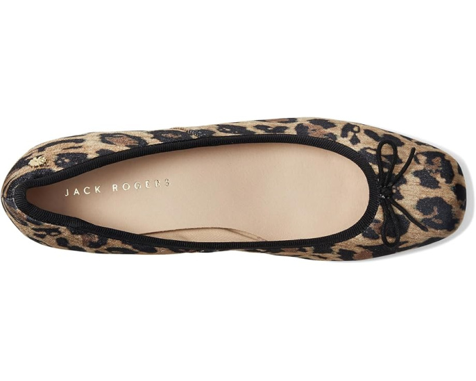Jack Rogers туфли Maddy Pump из бархатистой кожи с леопардовым принтом