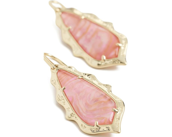 Kendra Scott Серьги Adriana Scallop Frame Drop в золоте