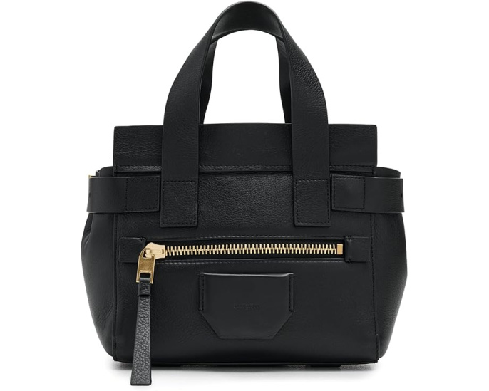 Мини сумка AllSaints Perez из коровьей кожи со съемным ремнем
