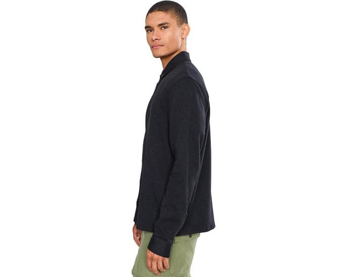 Herringbone Long Sleeve Button-Down