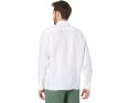 Lacoste льняная рубашка прямого кроя с длинным рукавом