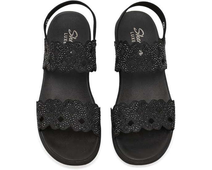 Сандалии SKECHERS Parallel Lite Sassy Dayz 2.0 с ремешком, украшенным стразами, и стелькой Luxe Foam