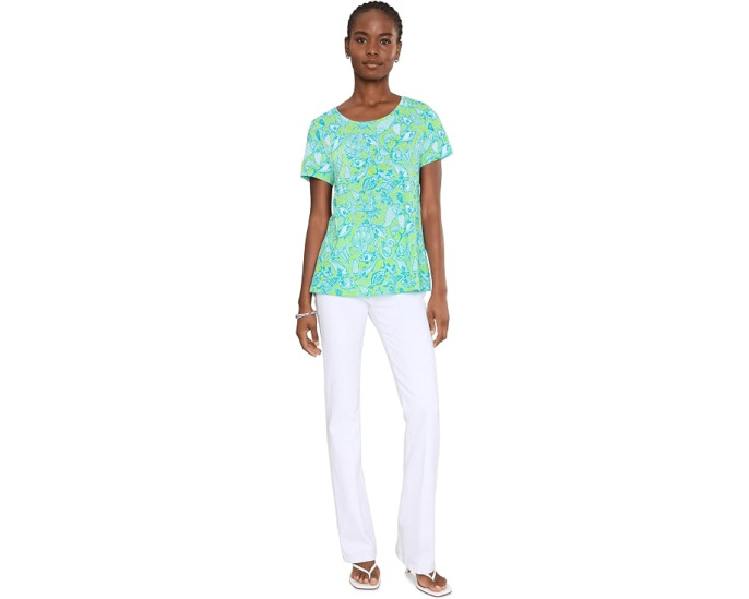 Топ Lilly Pulitzer Etta с круглым вырезом из пима-хлопка
