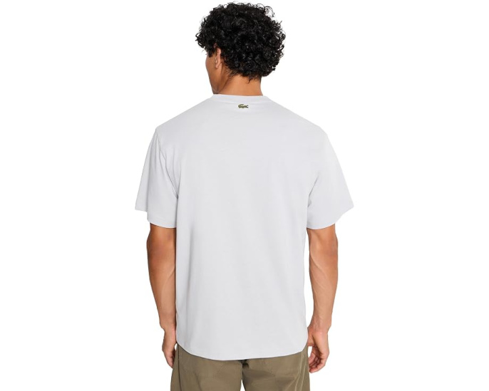 Lacoste футболка Classic Fit с принтом крокодила