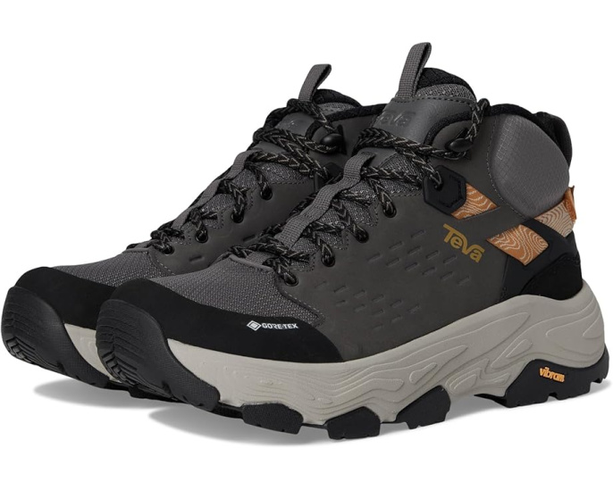 Трекинговые ботинки Teva Grandview Max GTX с мембраной GORE-TEX и подошвой Vibram