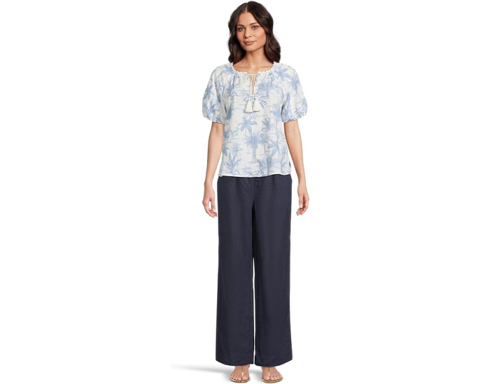 Широкие брюки Tommy Bahama Two Palms Easy с высокой посадкой и эластичным поясом