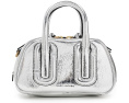 Babe Mini Top-Handle In Metallic Leather
