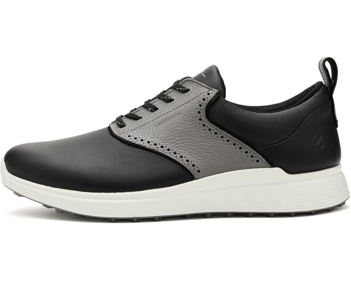 Водонепроницаемые кожаные гольф-ботинки ECCO Golf S Casual Saddle с мембраной ECCO-TEX