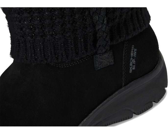 Ботинки SKECHERS Easy Going Cozy Lovin Hands Free Slip-ins с воротником из свитера
