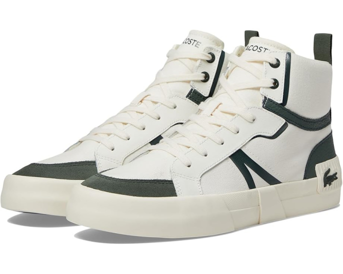 Высокие кроссовки Lacoste L004 Mid с текстильным верхом и стелькой Ortholite