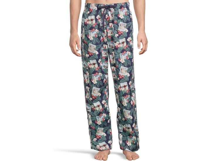 Tommy Bahama пижамные штаны Cotton Woven с принтом Navy Ground Floral