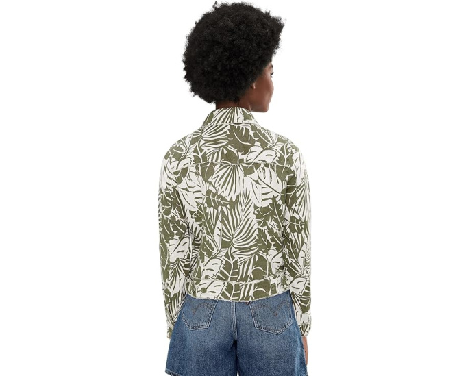 Куртка Tommy Bahama с цветочным принтом и необработанным краем из льна