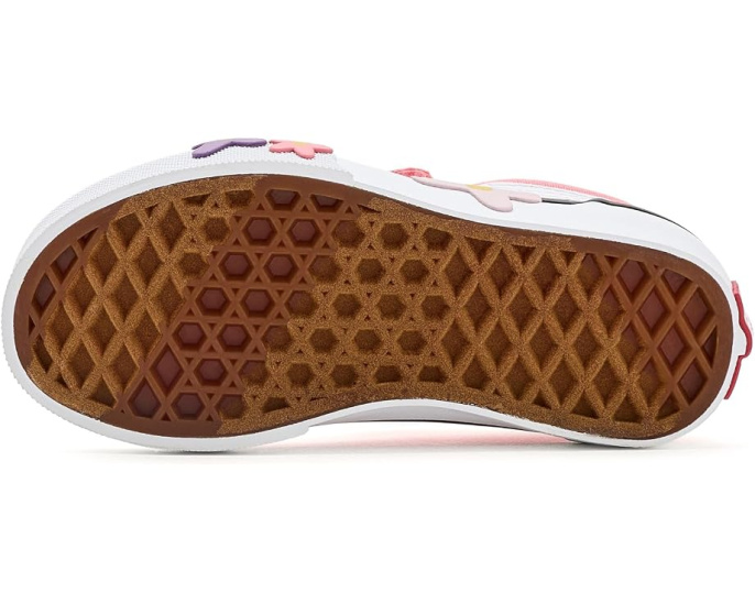Кроссовки детские Vans Old Skool V Flower с цветочным принтом