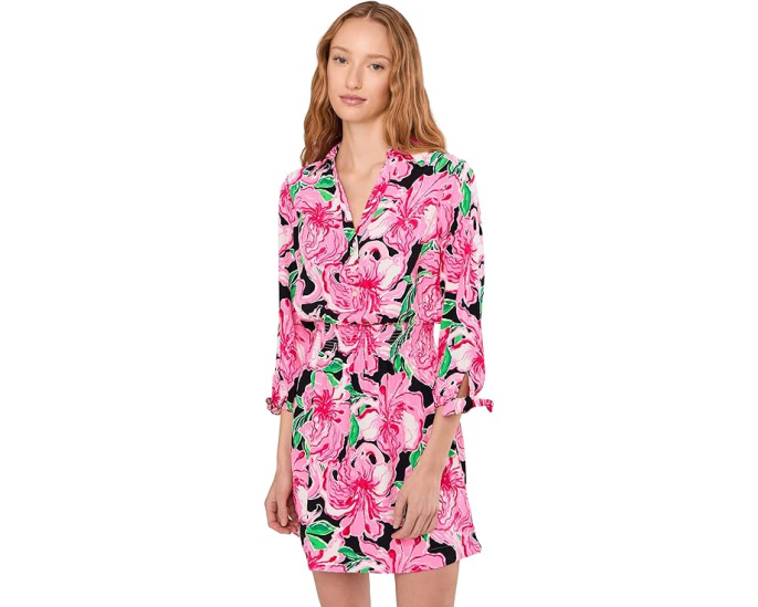 Платье-рубашка Abralynn с присборенной талией Lilly Pulitzer