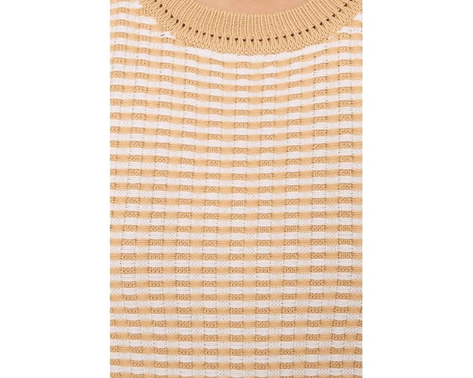 Varley Aoife Knit Dress трикотажное платье бежевое