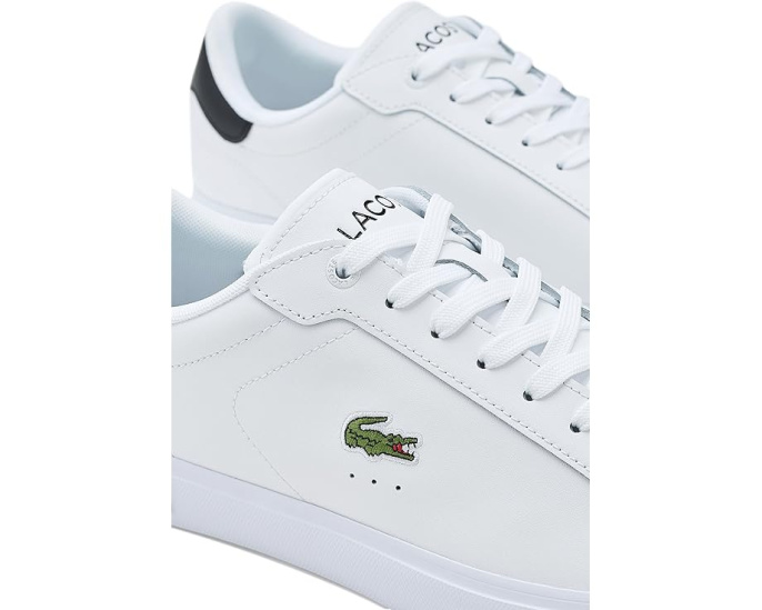 Кроссовки Lacoste Powercourt из кожи с вышитым крокодилом