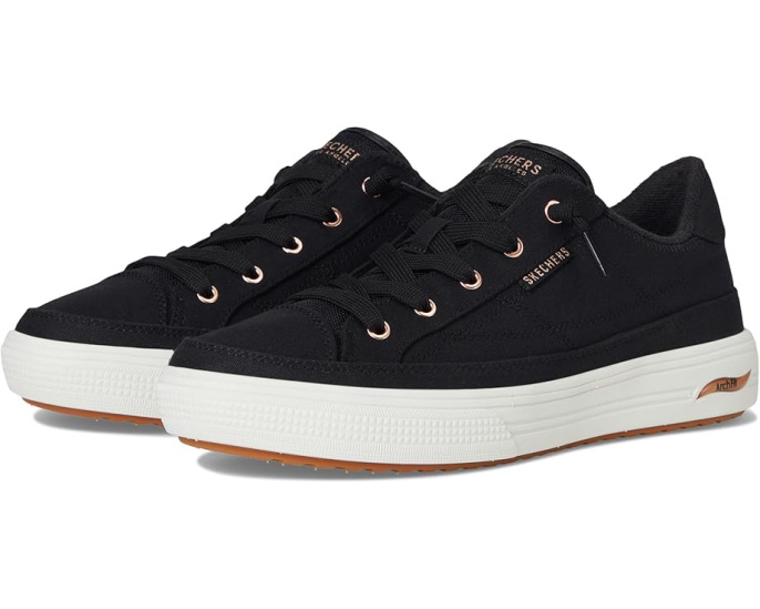 Skechers Arch Fit Arcade Meet Ya There веганские кроссовки на холсте
