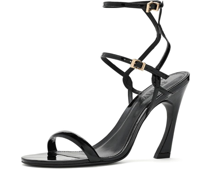 Босоножки-лодочки Schutz Carly на каблуке из лакированной кожи