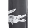 Брюки Lacoste для отдыха из флиса с принтом и прямым кроем