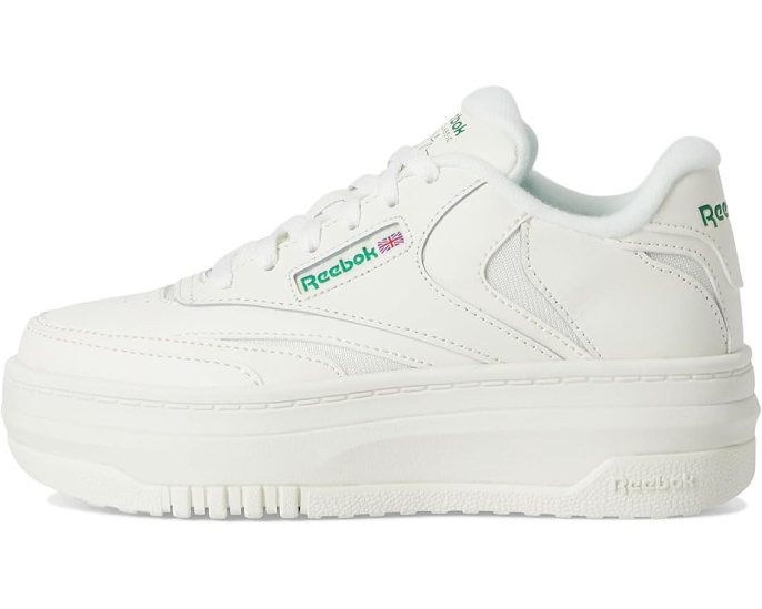 Кроссовки Reebok Club C Extra для детей с кожаным верхом и перфорацией