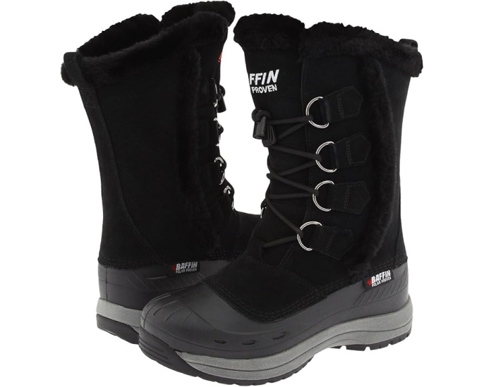 Зимние ботинки Baffin Chloe с рейтингом Tundra и меховым воротником