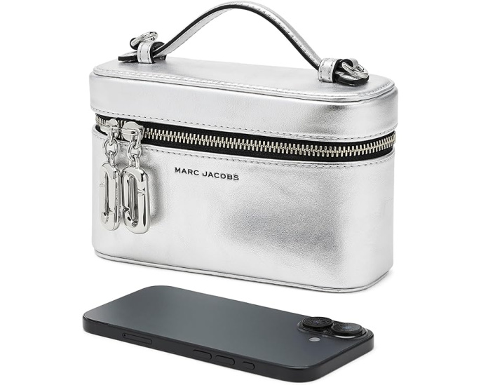 Косметичка Marc Jacobs с металлическим эффектом J Marc Vanity Bag