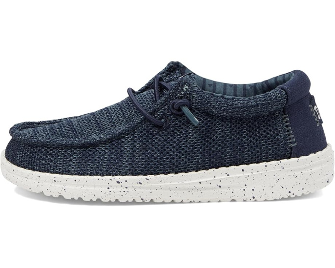 Детские слипоны Hey Dude Wally Stretch Sox с эластичными шнурками