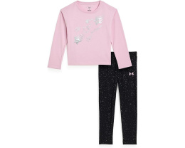 Детский комплект Under Armour с фольгированным принтом из лонгслива и леггинсов