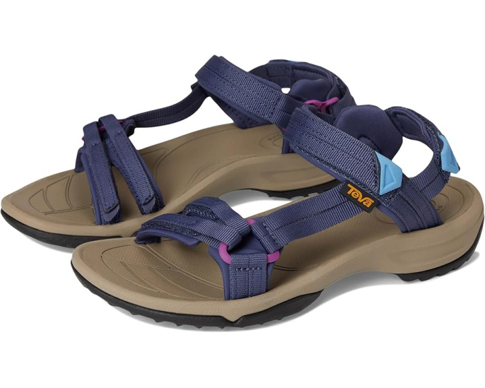 Сандалии Teva Terra Fi Lite с ремешками и подошвой Spider Rubber
