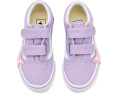 Детские кеды Vans Kids Old Skool V Butterfly на липучке с бабочкой