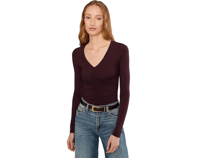 Топ Madewell Slinky с V-образным вырезом