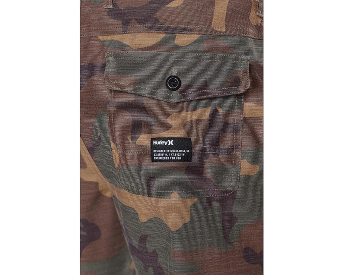 Шорты Hurley Phantom Nomad Walkshorts 19 дюймов (48 см) с камуфляжем