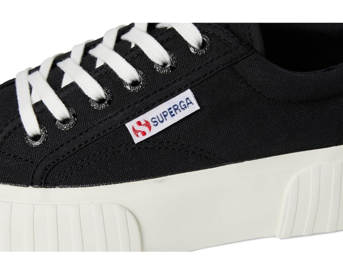 Кроссовки Superga 2631 Stripe Platform на массивной подошве с резиновым носком