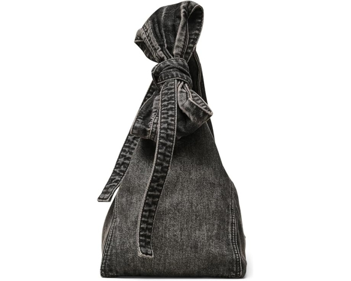 Сумка Marc Jacobs The Bow Denim Sack Bag с бантом из денима